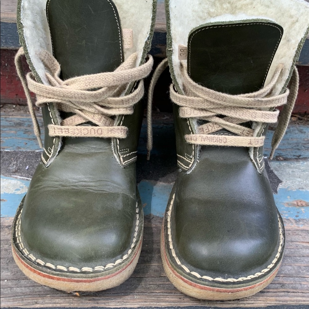 Duckfeet Odense green size 38 gently worn